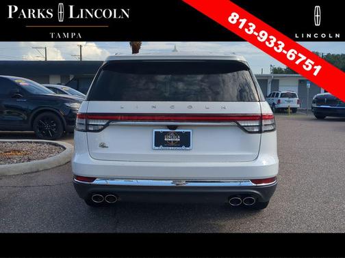 Pristine White Metallic Tri-Coat 2022 Lincoln Aviator Reserve