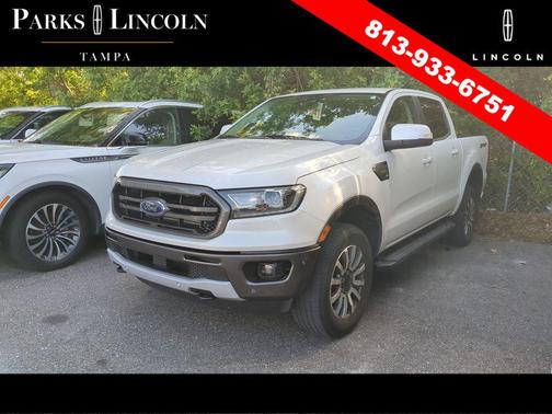 White Platinum Metallic Tri-Coat 2020 Ford Ranger LARIAT