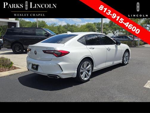Platinum White Pearl 2021 Acura TLX Technology