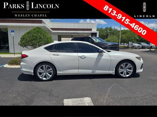 Platinum White Pearl 2021 Acura TLX Technology