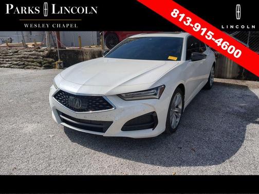 Platinum White Pearl 2021 Acura TLX Technology