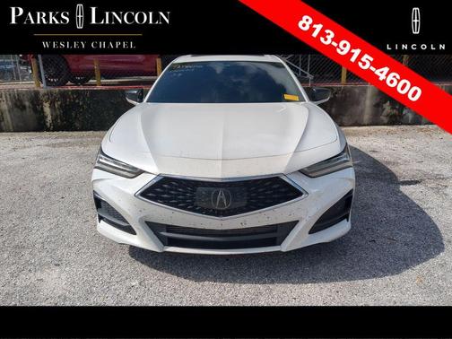 Platinum White Pearl 2021 Acura TLX Technology
