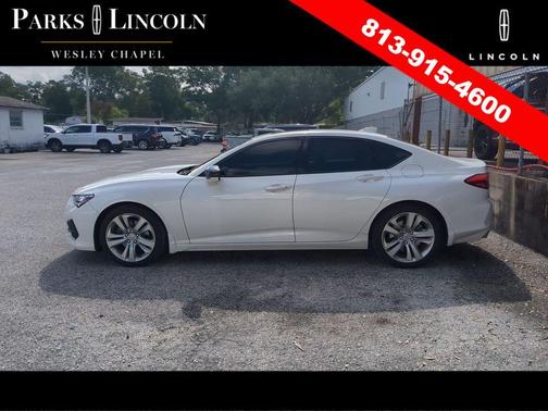Platinum White Pearl 2021 Acura TLX Technology