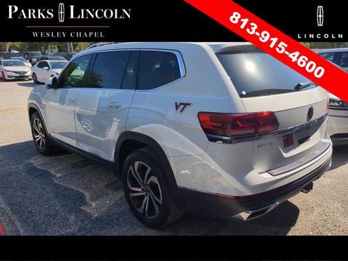 Pure White 2021 Volkswagen Atlas 3.6L SEL Premium