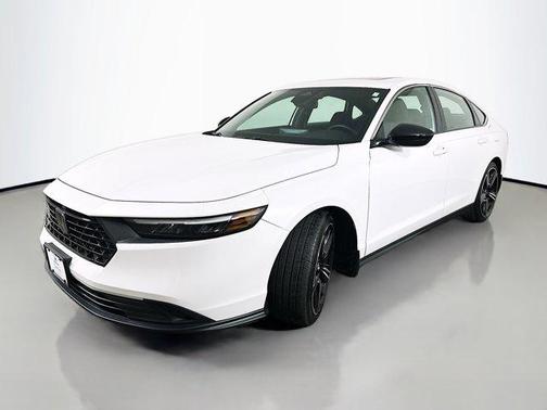 Platinum White Pearl 2023 Honda Accord Hybrid Sport