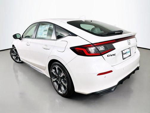 Platinum White 2026 Honda Civic Hybrid Sport Touring
