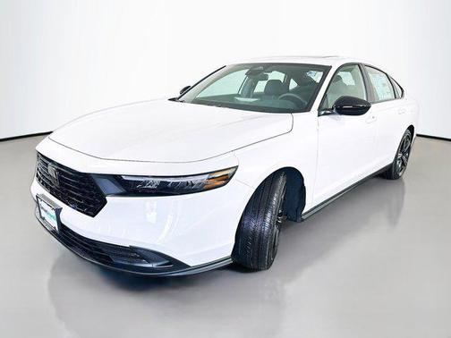 Platinum White 2026 Honda Accord Hybrid Sport