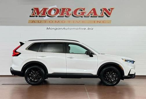 Platinum White Pearl 2025 Honda CR-V Hybrid Sport AWD