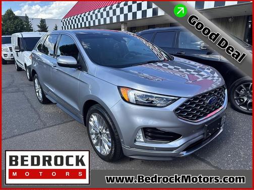 Iconic Silver 2021 Ford Edge Titanium