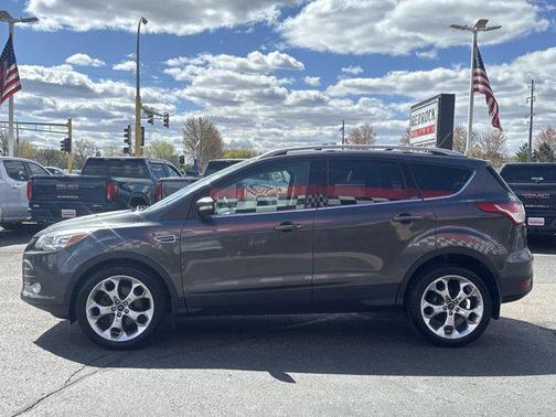 White Platinum Metallic Tri-Coat 2015 Ford Escape Titanium
