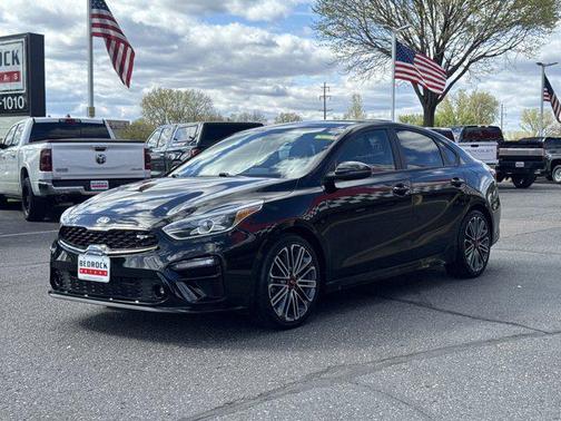 Aurora Black 2021 Kia Forte GT