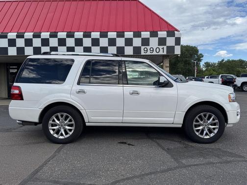 White Platinum Metallic Tri-Coat 2015 Ford Expedition Limited