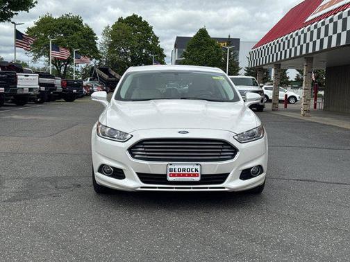 White Platinum Metallic Tri-Coat 2015 Ford Fusion Hybrid Titanium