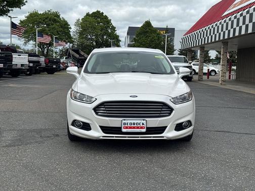 White Platinum Metallic Tri-Coat 2015 Ford Fusion Hybrid Titanium