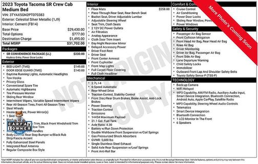 Celestial Silver Metallic 2023 Toyota Tacoma SR