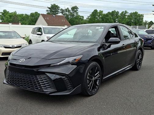 Midnight Black Metallic 2025 Toyota Camry XSE