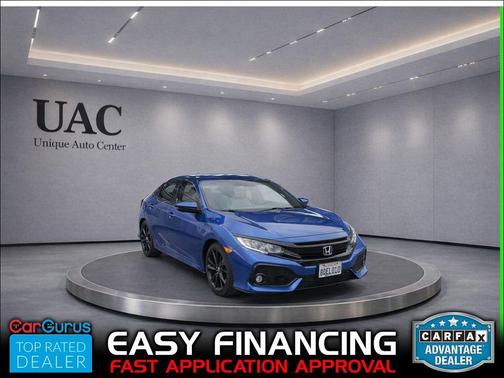 Aegean Blue Metallic 2018 Honda Civic Sport