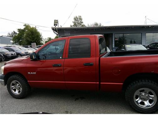 Red 2008 Dodge Ram 1500 ST Quad Cab
