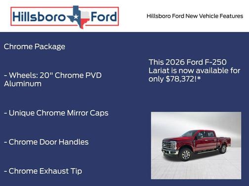 Ruby Red Metallic Tinted Clearcoat 2026 Ford F-250 Lariat