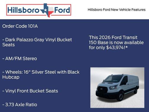 Oxford White 2026 Ford Transit-150 BASE