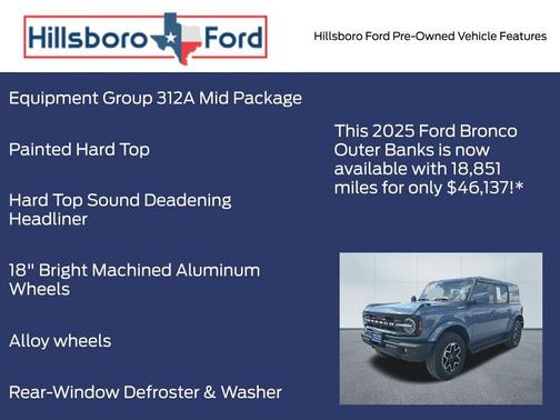 Azure / Gray Metallic 2025 Ford Bronco Outer Banks