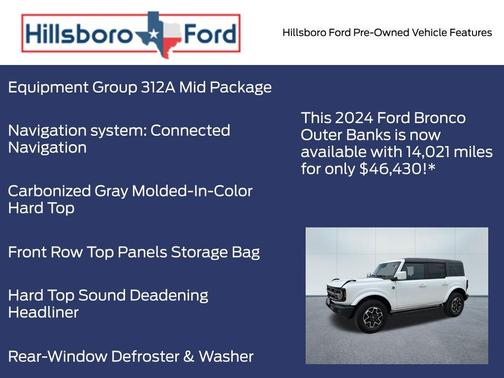 Oxford White 2024 Ford Bronco Outer Banks
