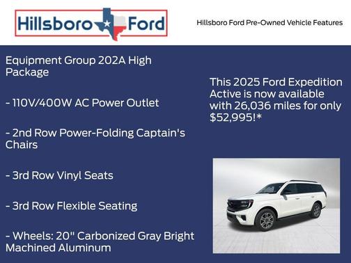 Star White 2025 Ford Expedition Active