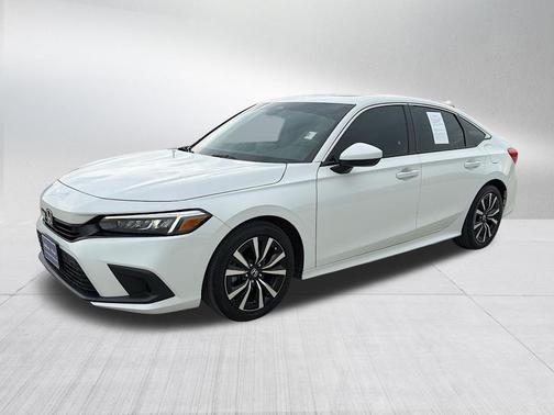Platinum White Pearl 2024 Honda Civic EX