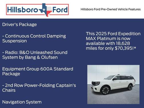 Star White 2025 Ford Expedition Max Platinum