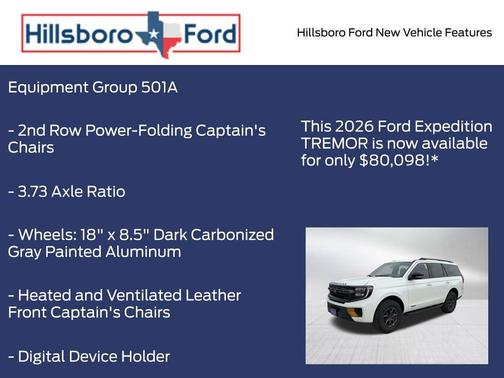 Star White 2026 Ford Expedition Tremor
