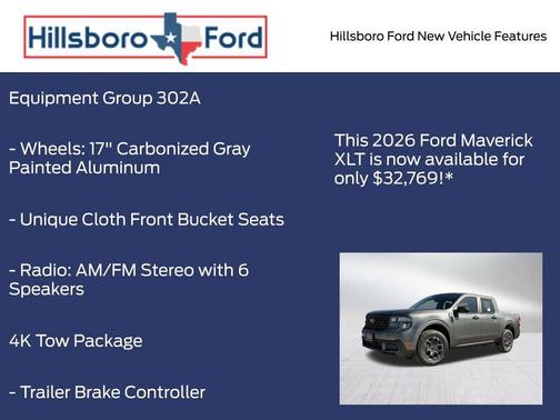 Carbonized Gray Metallic 2026 Ford Maverick XLT