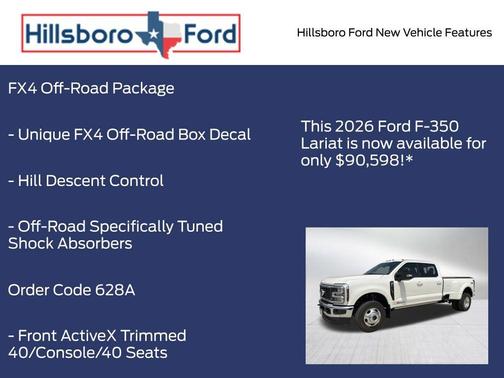 Star White 2026 Ford F-350 Lariat Super Duty