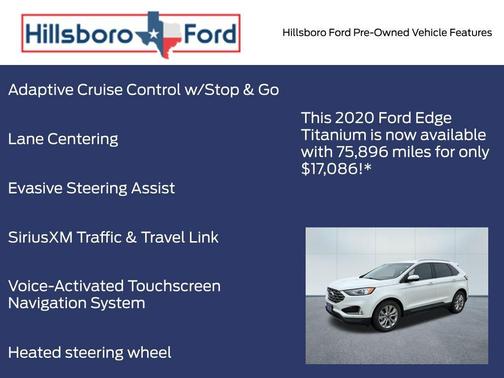Star White 2020 Ford Edge Titanium
