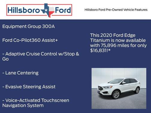 Star White 2020 Ford Edge Titanium