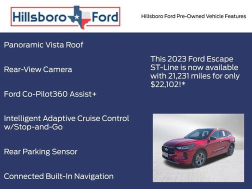 Rapid Red Metallic Tinted Clearcoat 2023 Ford Escape ST-Line