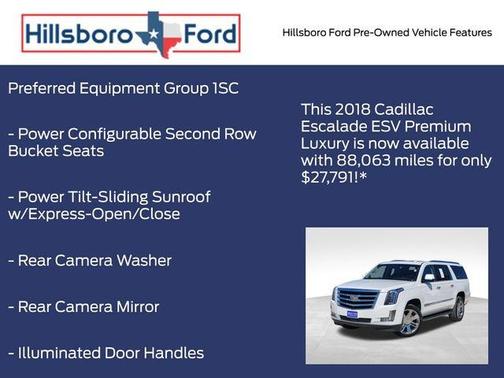 2018 Cadillac Escalade ESV Premium Luxury