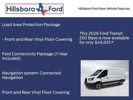 Oxford White 2026 Ford Transit-250 148 WB Medium Roof Cargo