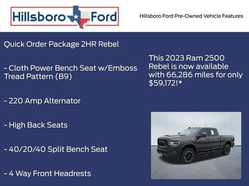 Granite Crystal Clearcoat Metallic 2023 RAM 2500 Power Wagon