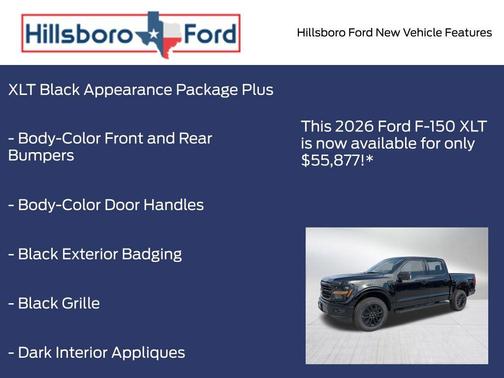 Agate Black Metallic 2026 Ford F-150 XLT