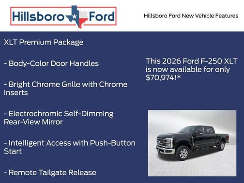 Agate Black Metallic 2026 Ford F-250 XLT