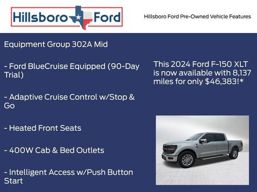 Iconic Silver Metallic 2024 Ford F-150 XLT