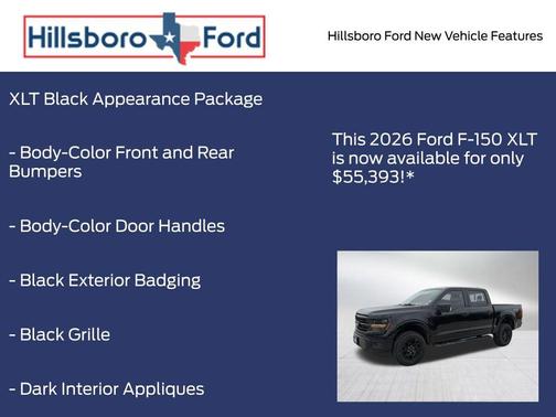 Agate Black Metallic 2026 Ford F-150 XLT