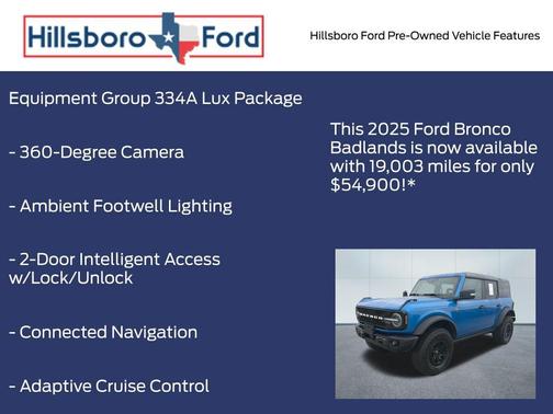 Velocity Blue Metallic 2025 Ford Bronco Badlands
