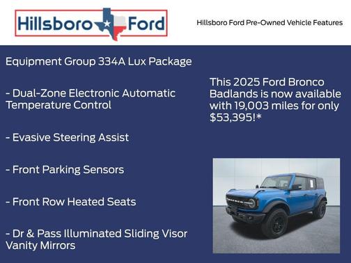 Velocity Blue Metallic 2025 Ford Bronco Badlands
