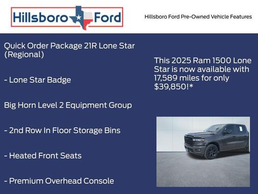 2025 RAM 1500 Big Horn/Lone Star