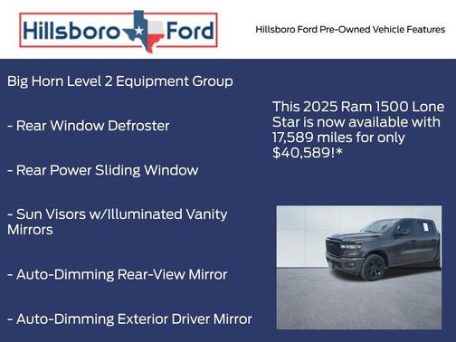 2025 RAM 1500 Big Horn/Lone Star
