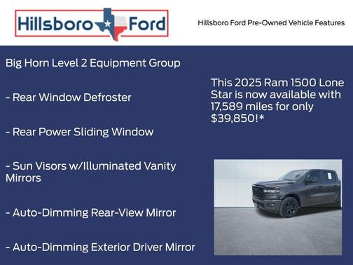 2025 RAM 1500 Big Horn/Lone Star