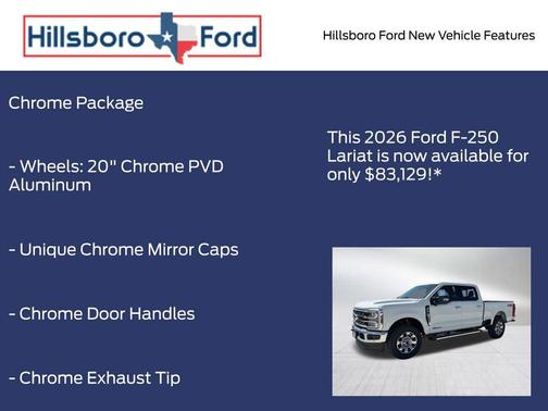 Star White 2026 Ford F-250 Lariat
