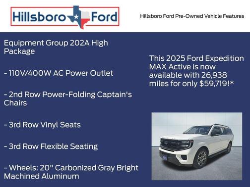 Star White 2025 Ford Expedition Max Active