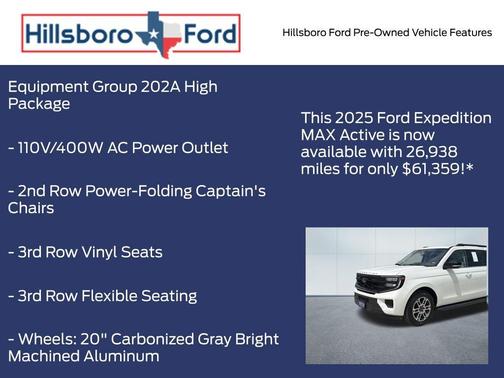 Star White 2025 Ford Expedition Max Active